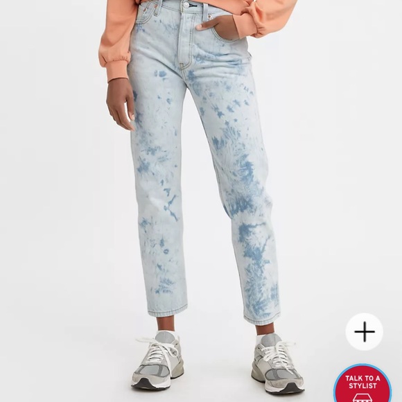 LEVI’S 501® HIGH RISE STRAIGHT LEG CROPPED ORIGINAL WOMEN'S JEANS🎀🎀 - Picture 13 of 14